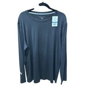 Perry Ellis Portfolio Mens Sleepwear Long Sleeve Shirt Black XL PTLFE033MM NWT